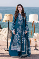 Qalamkar Luxury Embroidered Lawn 3pc FS-8855