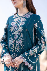 Qalamkar Luxury Embroidered Lawn 3pc FS-8855