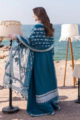 Qalamkar Luxury Embroidered Lawn 3pc FS-8855