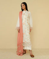 Coco Zara Shahjahan 3PC Embroidered Shirt with Dhanak Embroidered Dupatta – ZC203