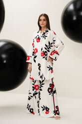LULUSAR Luxe Silk 2PC Digital Printed Unstitched Dress – ZC858