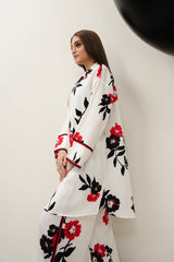 LULUSAR Luxe Silk 2PC Digital Printed Unstitched Dress – ZC858