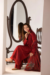 Sobia Nazir 3PC Lawn Embroidered Shirt with Digital Printed Dupatta – ZC1016