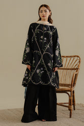 Lawn 3PC Embroidered Shirt with Digital Printed Jacquard Dupatta – ZC1384
