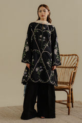 Lawn 3PC Embroidered Shirt with Digital Printed Jacquard Dupatta – ZC1384