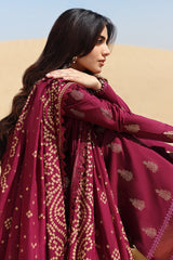 Lawn 3PC Embroidered Shirt with Digital Printed Jacquard Dupatta – ZC1331
