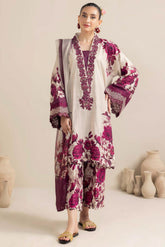 3PC Karandi Printed Shirt with Karandi Printed Dupatta and Trouser – ZC1706