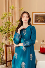 Batik Dhanak 2PC Embroidered Shirt with Dhanak Embroidered Trouser – ZC283