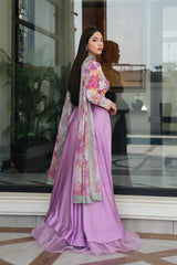 LULUSAR Luxe Silk 3PC Digital Printed Unstitched Dress – ZC872