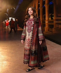 Crimson Souk Digital Print 3PC Suit -SS4007