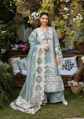 Luxury Lawn Embroidered 3PC Unstitched Set | FS3135