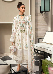 Lawn 3PC Embroidered Shirt with Organza Embroidered Dupatta – ZC1168