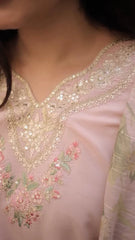 Lawn-3PC Embroidered Shirt with Organza Digital Printed Dupatta-SS5206