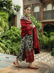 3PC Karandi Printed Shirt with Karandi Printed Dupatta and Trouser – ZC1710