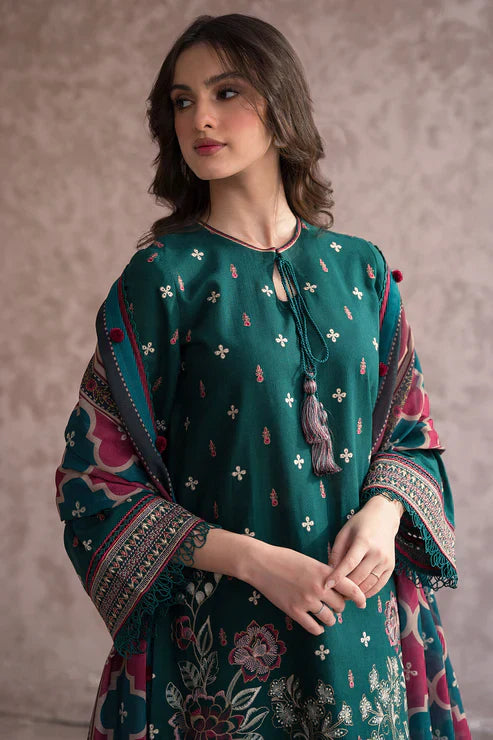 Dhanak 3PC Embroidered Suit – ZC648