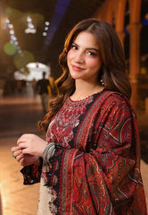 Crimson Souk Digital Print 3PC Suit -SS4007