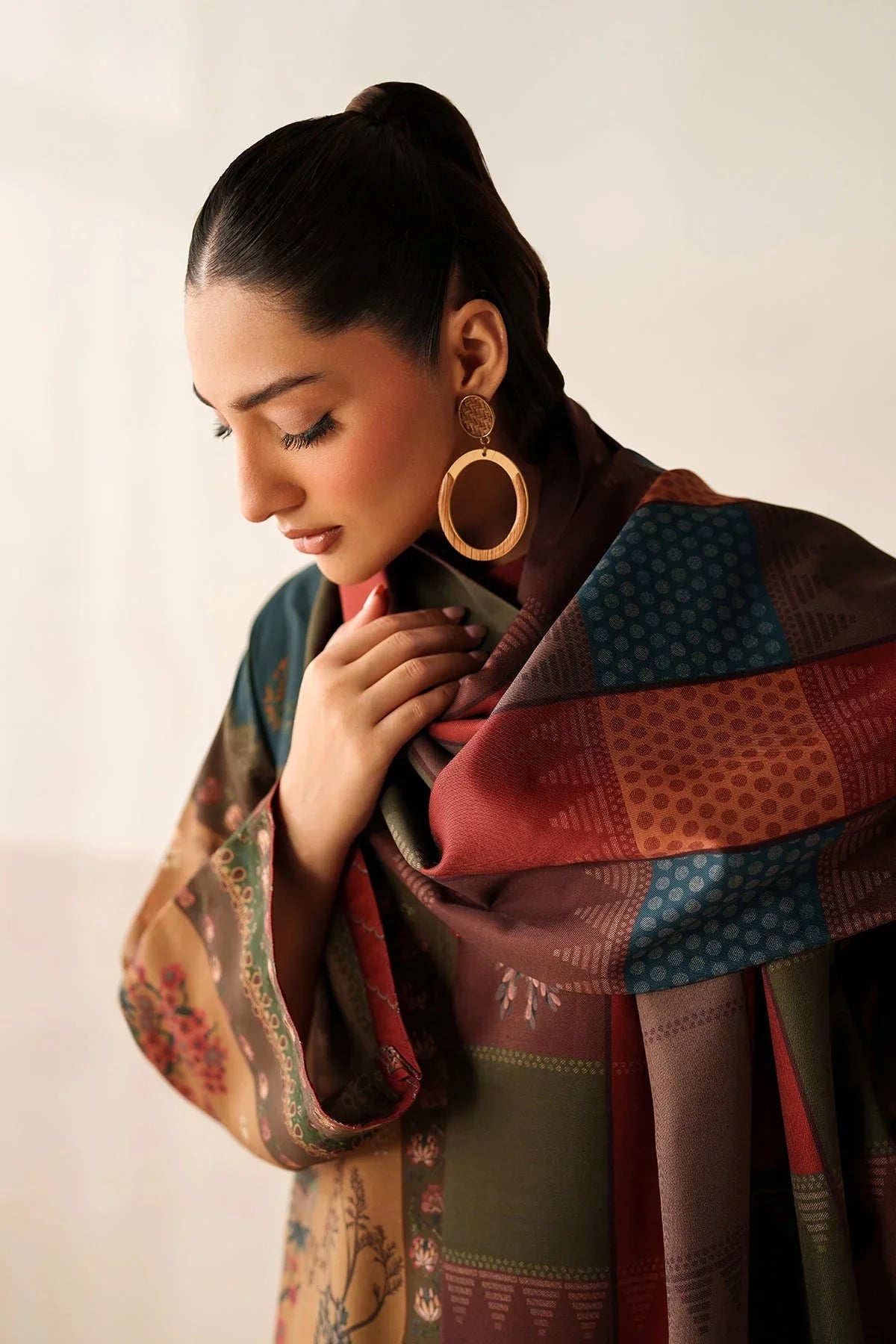 3PC LAWN PRINTED SHIRT WITH VOILE PRINTED DUAPTTA - SS4016