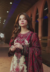 Crimson Souk Digital Print 3PC Suit -SS4007