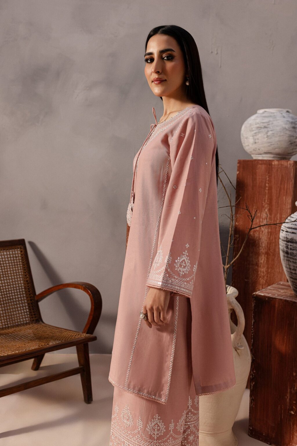 Dhanak 2PC Embroidered Suit – ZC3288