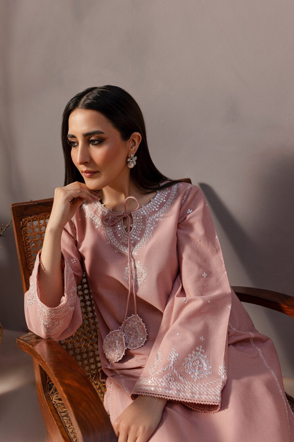 Dhanak 2PC Embroidered Suit – ZC3288