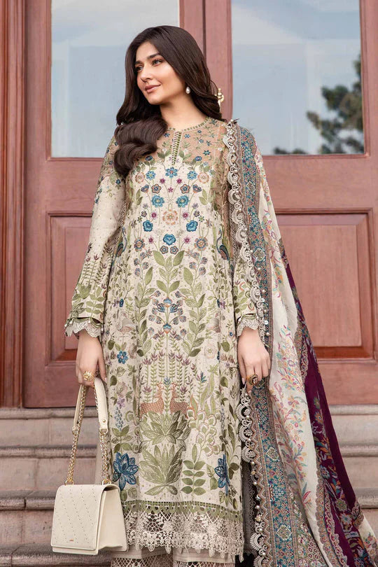 Lawn -3PC Embroidered Shirt with Digital Printed Jacquard Dupatta- SS5160