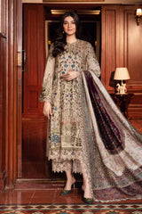 Lawn -3PC Embroidered Shirt with Digital Printed Jacquard Dupatta- SS5160