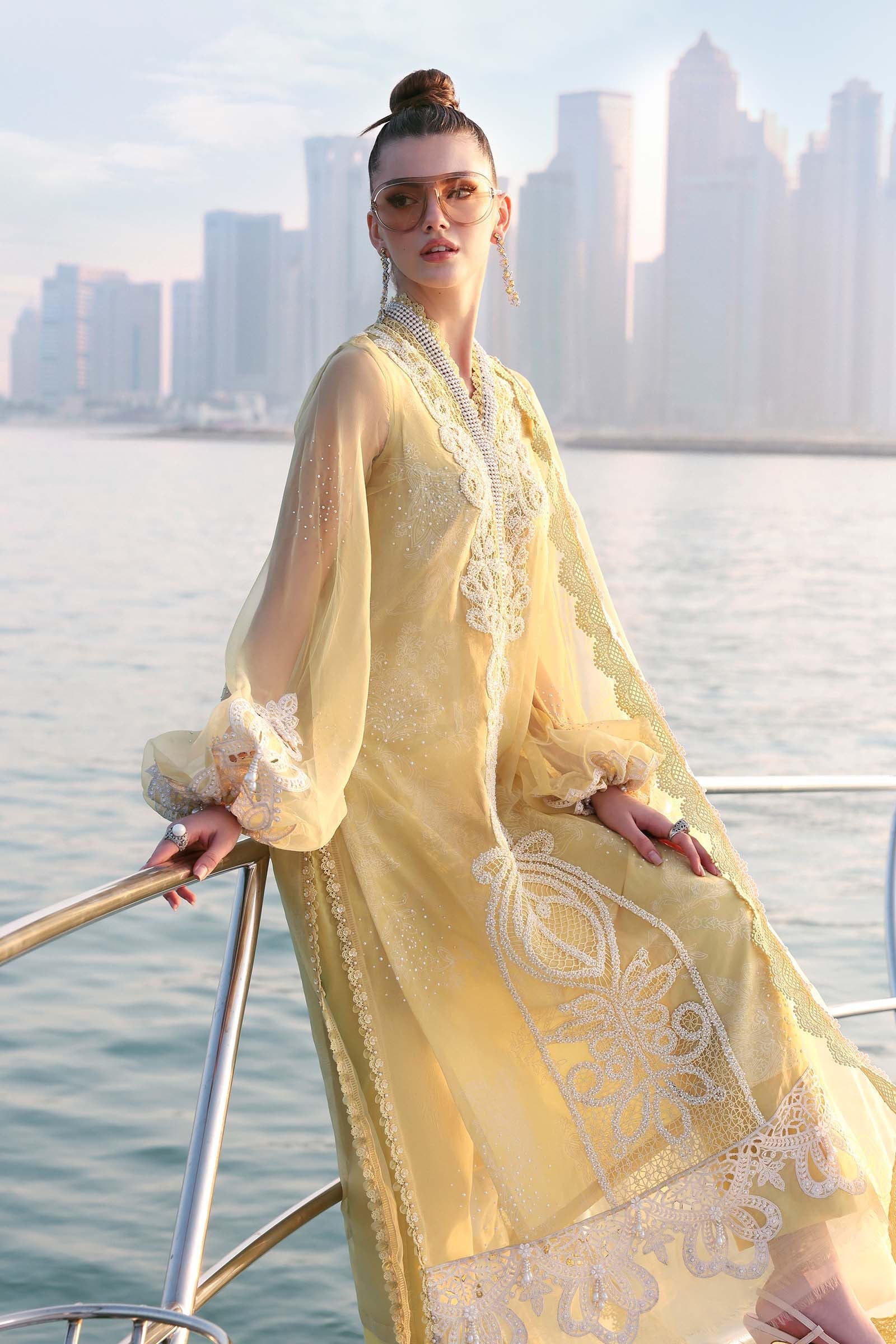 Luxury Lawn Unstitched Embroidered 3Pc Suit FS1010