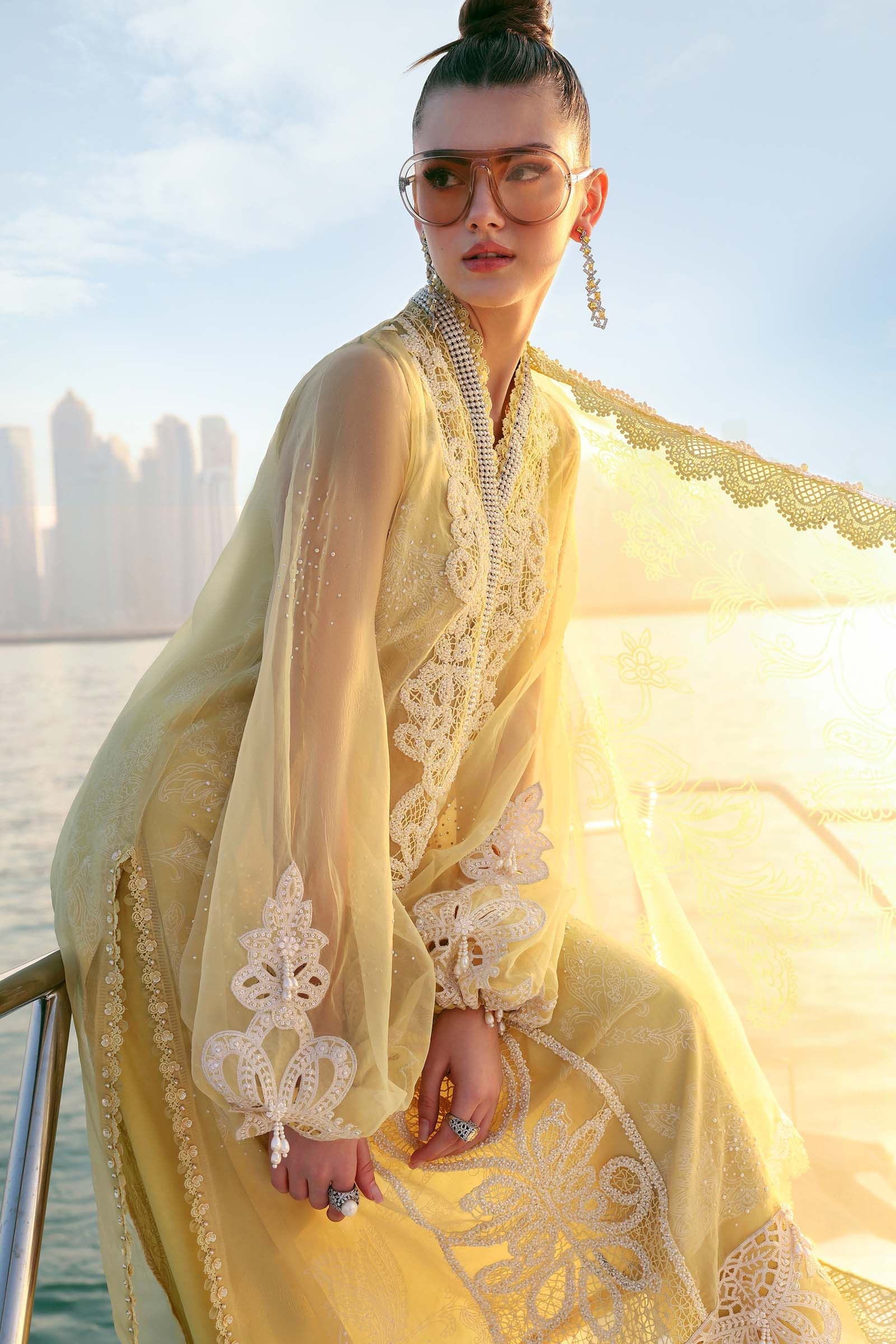 Luxury Lawn Unstitched Embroidered 3Pc Suit FS1010