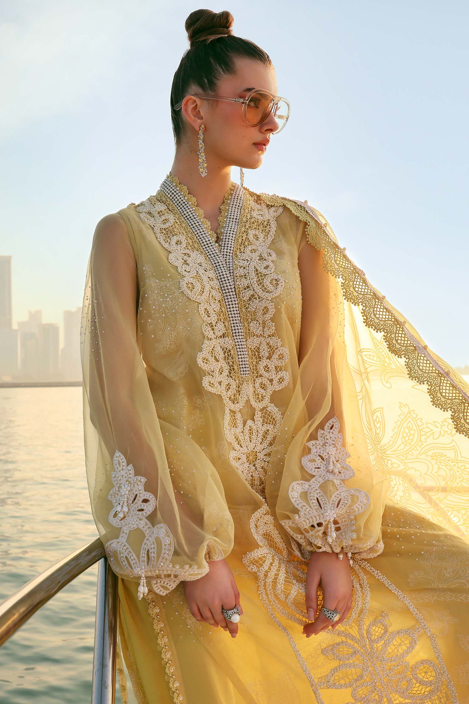 Luxury Lawn Unstitched Embroidered 3Pc Suit FS1010
