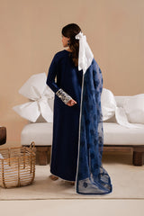 Dhanak 3PC Embroidered Shirt with Digital Printed Wool Shawl – ZC3367