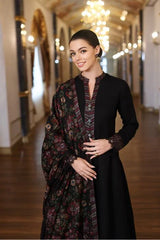 Dhanak 3PC Embroidered Shirt with Dhanak Embroidered Shawl – ZC189