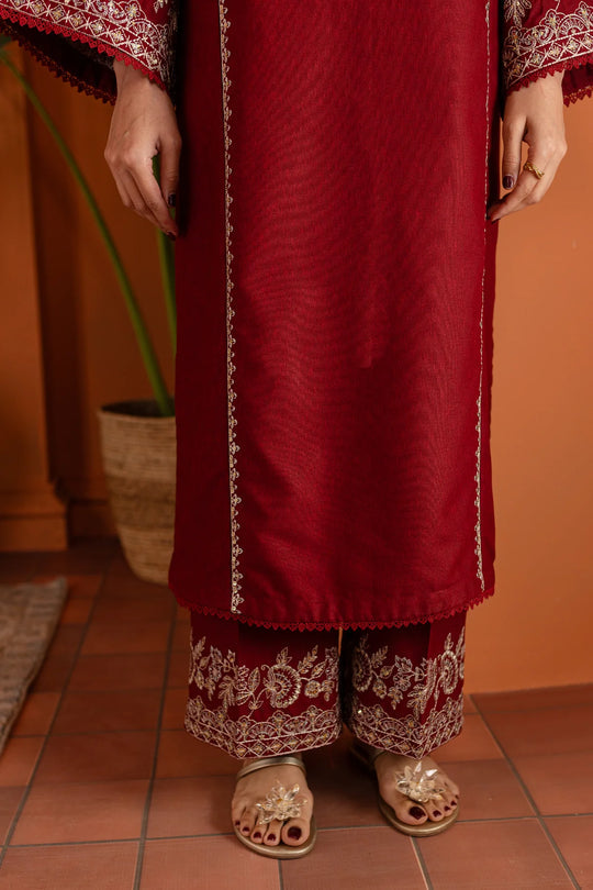 Dhanak 2PC Embroidered Ensemble – ZC6003