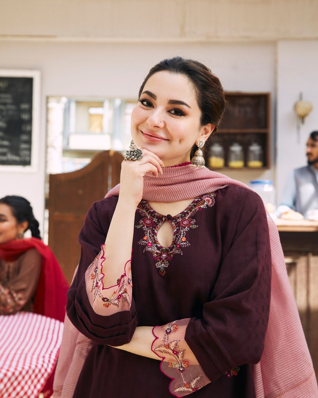 Dhanak 3PC Embroidered Shirt with Organza Embroidered Dupatta – ZC3420
