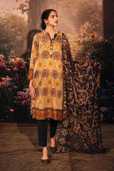 Nishat 3PC Lawn Printed with Printed Voile Dupatta – ZC754