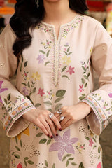 Unstitched 3PC Embroidered Lawn Suit- NF-DE 1151