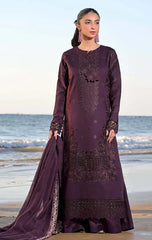 Female Studio Dhanak 3PC Embroidered Shirt with Dhanak Embroidered Dupatta – ZC176